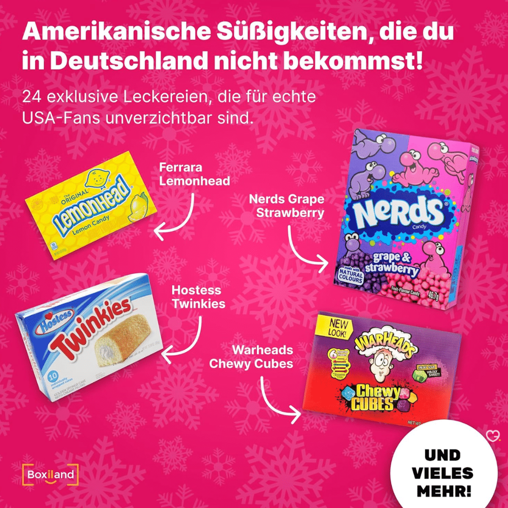 Calendrier de l'Avent 24 US Sweets