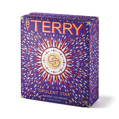 coffret beauté luxe violet calendrier de l'avent by terry 2023 contenant 24 essentiels maquillage et soin d'une valeur de 578 euros