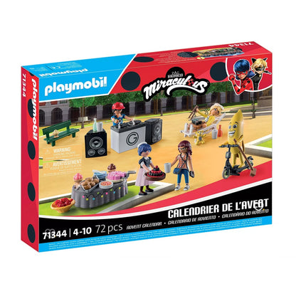 Calendrier de l'Avent Playmobil Miraculous - set 71344 contenant figurines thème pique nique paris