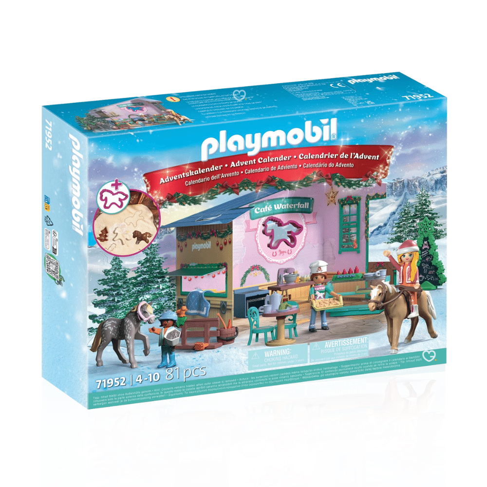 Calendrier de l’Avent Playmobil pâtisserie de Noël (71952) 2025 avec 24 figurines, animaux et accessoires ludiques pour enfant créatif histoire jouet.