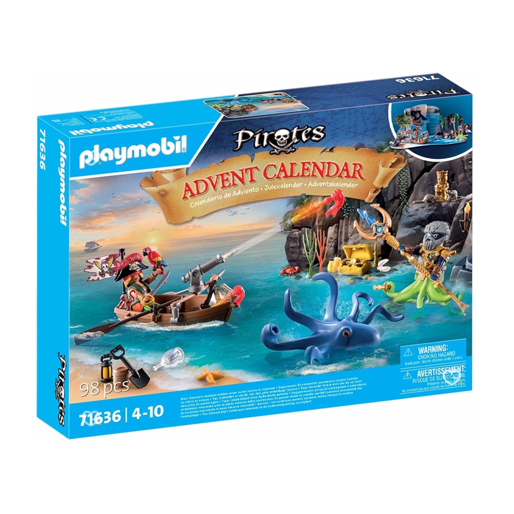 Calendrier de l'Avent Playmobil Pirates 71636 avec 24 fenetres cachant des surprises pour enfants fille et garcon