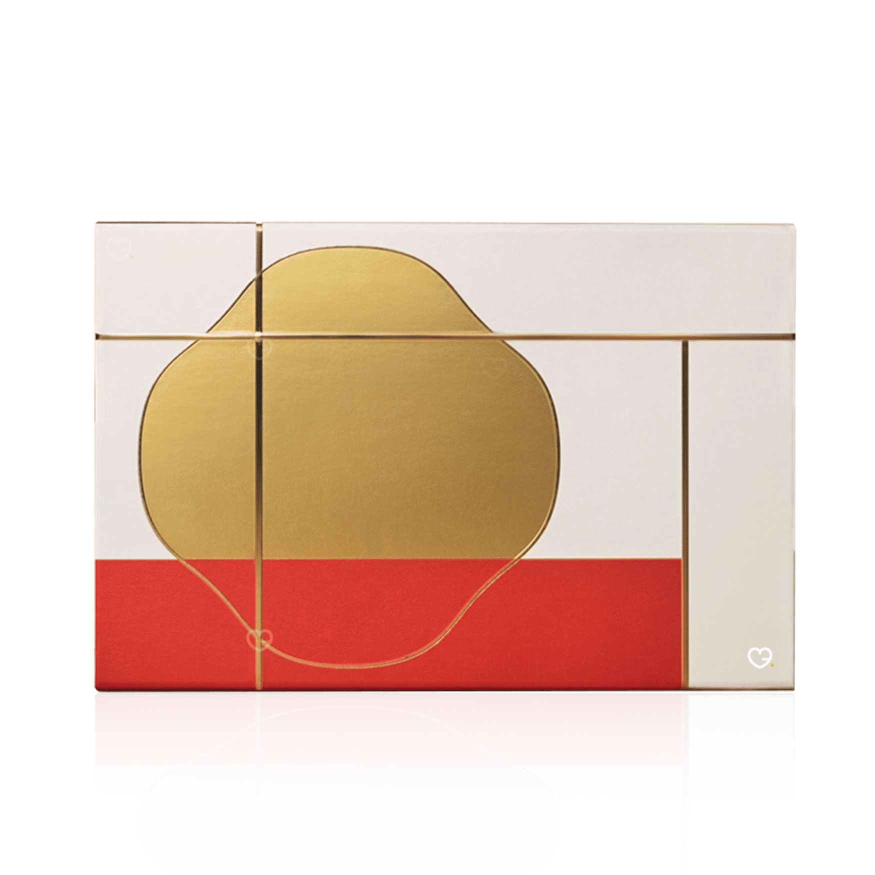 Coffret beauté blanc, rouge et or Calendrier de l'Avent Shiseido 2025 contenant 24 soins visage, corps et maquillage