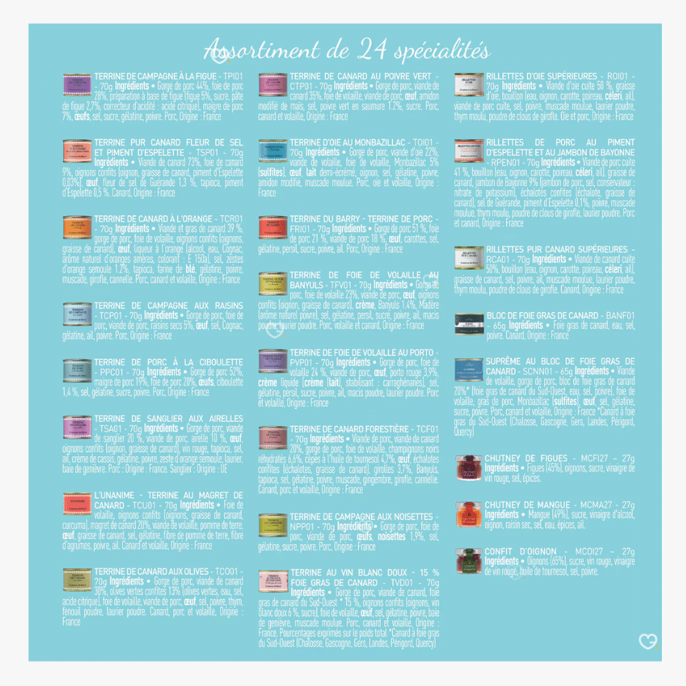 Calendrier de l'Avent Comtesse du Barry – Salé