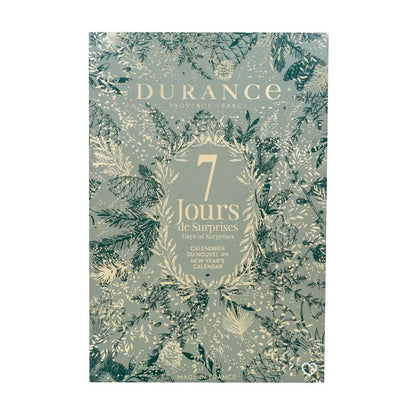 calendrier de l'après durance contenant 7 jours parfumés avec des bougie, parfum, savon..