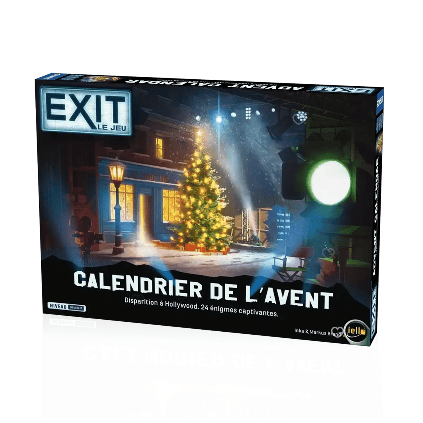 Calendrier de l’Avent Exit 2025 avec 24 énigmes hollywoodiennes à résoudre, idéal pour familles et passionnés de jeux de société, idée cadeau enfant 10 ans