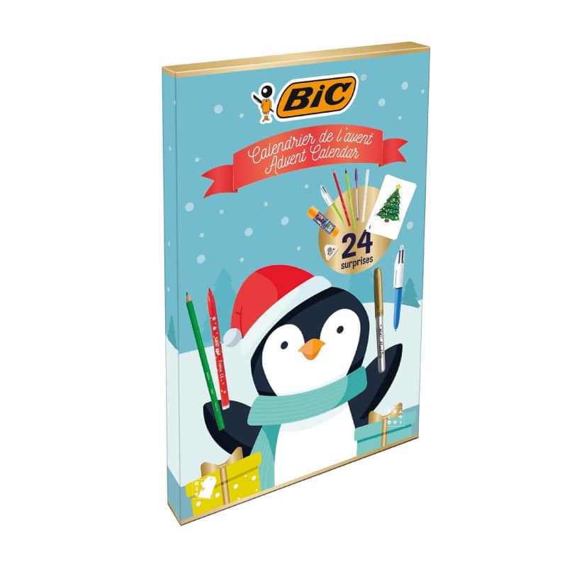 calendrier de l'avent bic 2023 original accessoires stylo papeterie