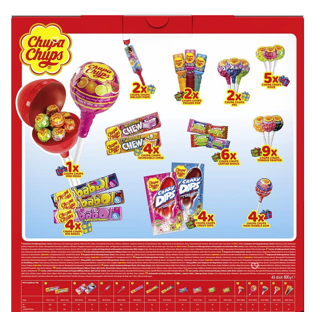 Calendrier de l'Avent Chupa Chups XXL