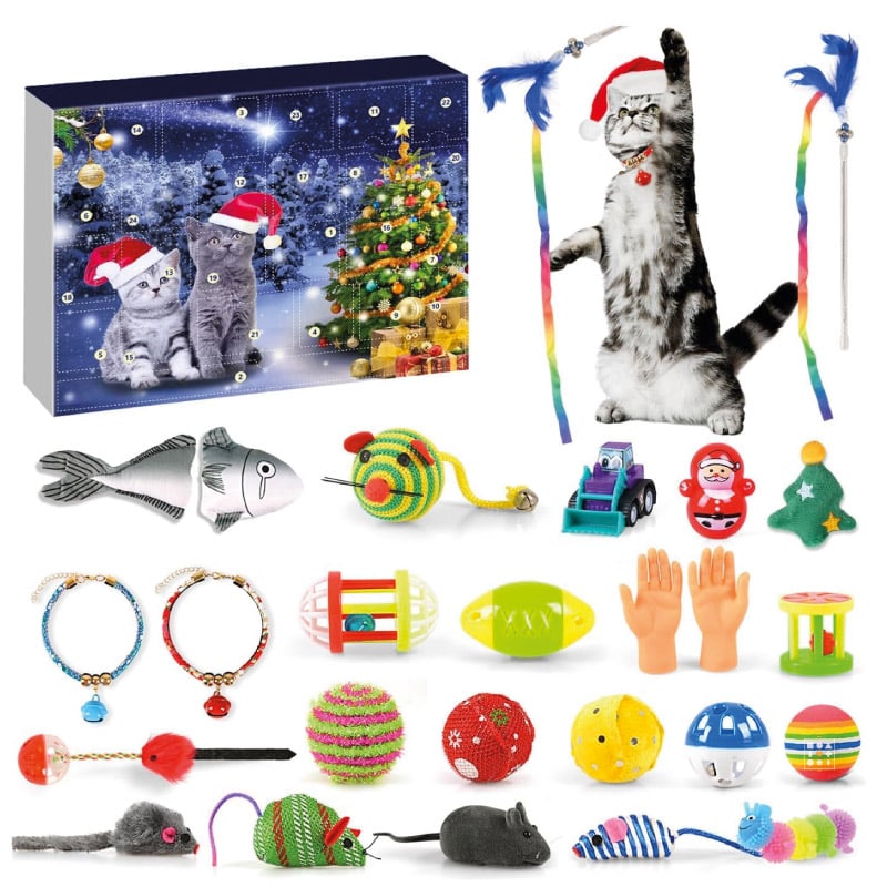 Calendrier de l'Avent Jouets chat