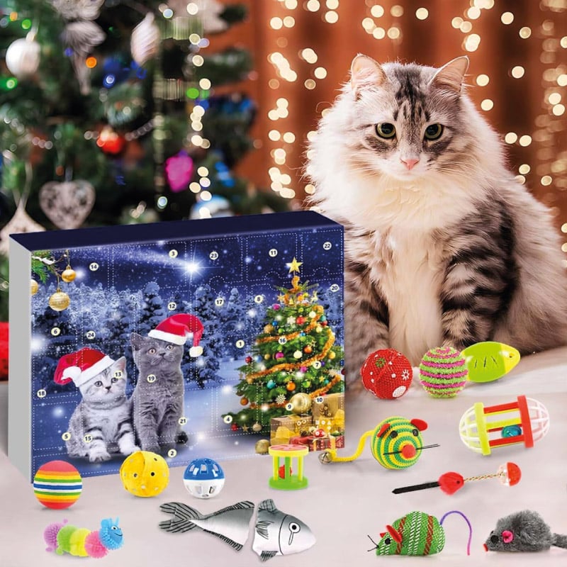 Calendrier de l'Avent Jouets chat