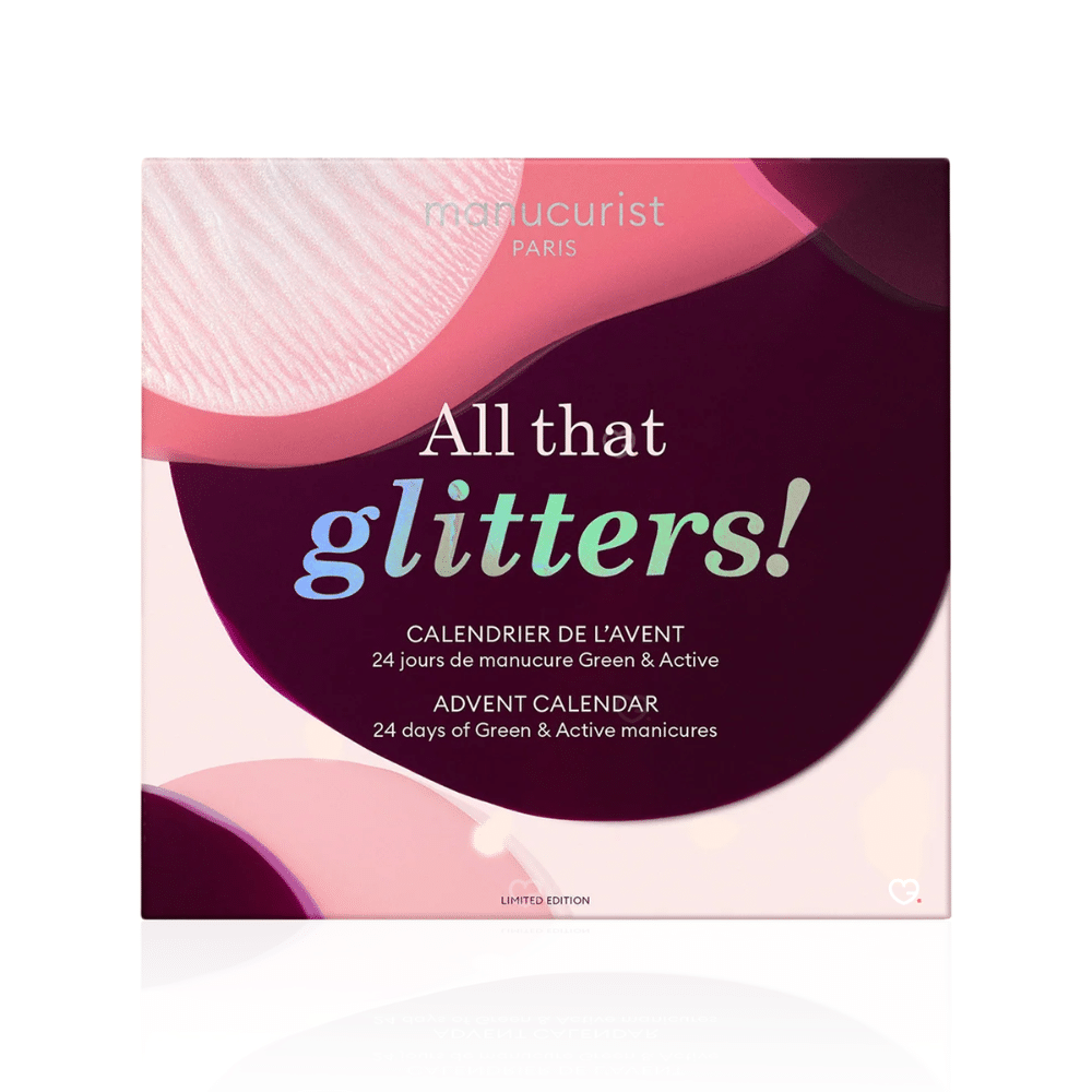 Calendrier de l’Avent Manucurist 2025 avec 24 produits full-size dont vernis clean, soins ongles et accessoires, idéa cadeau beauté pour femme.