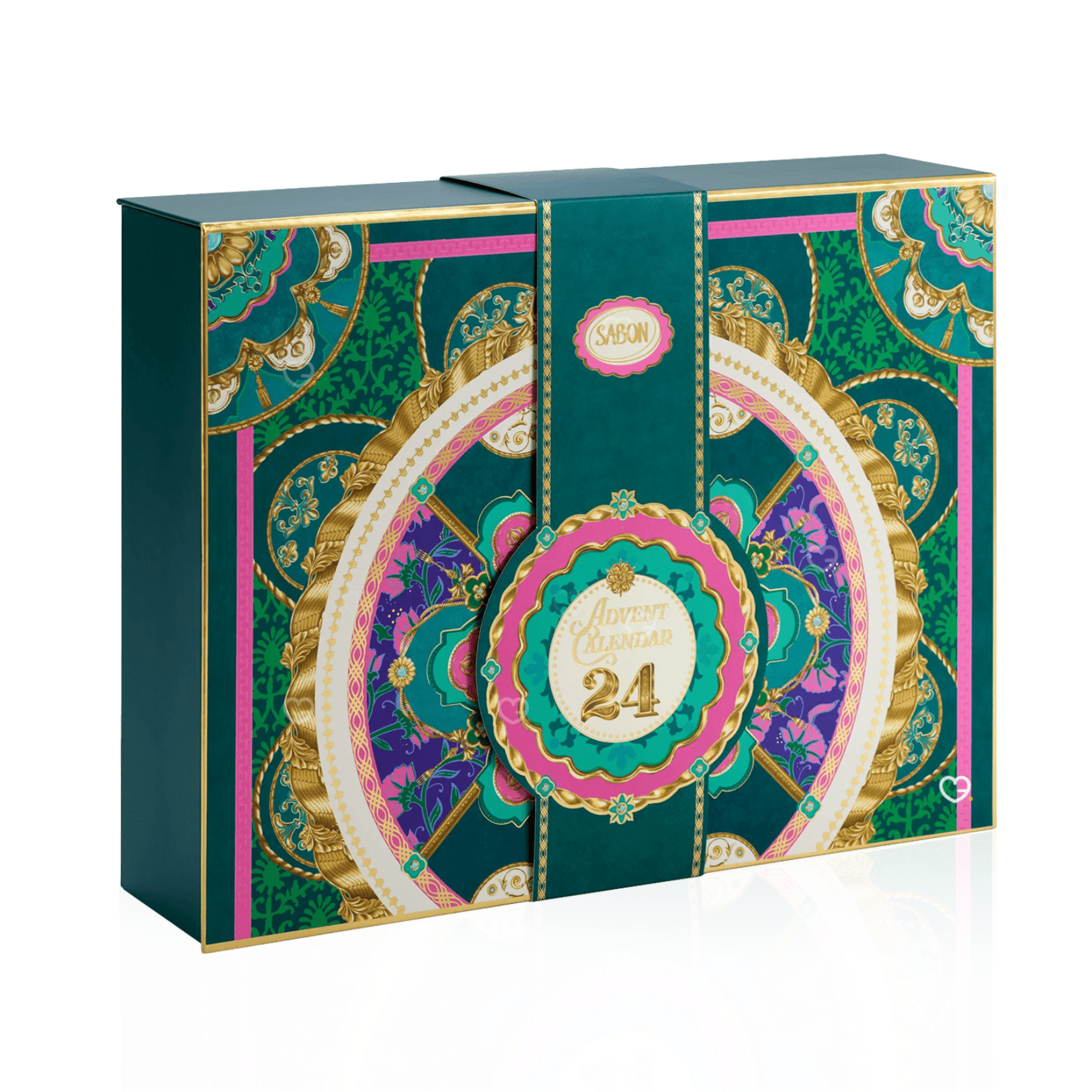 Calendrier de l’Avent Sabon 2025 en édition limitée, coffret beauté contenant 24 soins corps, visage et cheveux pour femme en quête de bien-être raffiné.