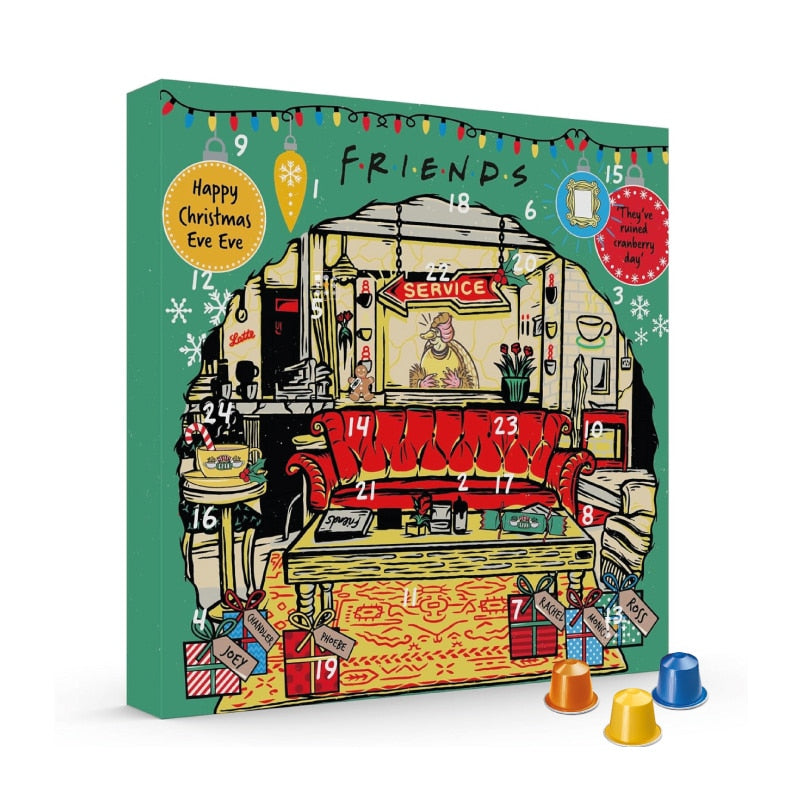 calendrier de l'avent cafe nespresso friends 2023 capsule café aromatisé